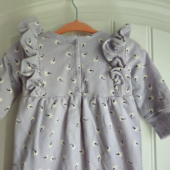 Sale 🎉🥳 4/$25 or $10 Jessica Simpson Green and Purple Rompers Size 3-6M - Picture 5 of 10